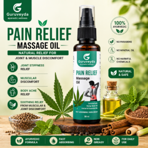 Guruveyda Hemp Pain Relief Oil (50ml)
